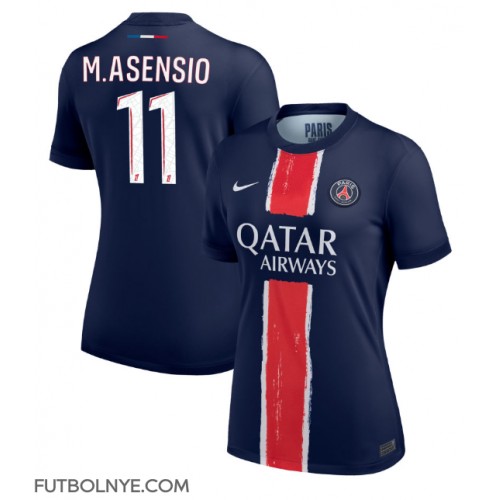 Camiseta Paris Saint-Germain Marco Asensio #11 Primera Equipación para mujer 2024-25 manga corta